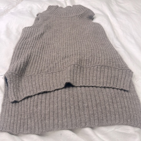 TAUPE Club Monaco Sleeveless Alpaca Blend Tunic - Picture 6 of 6